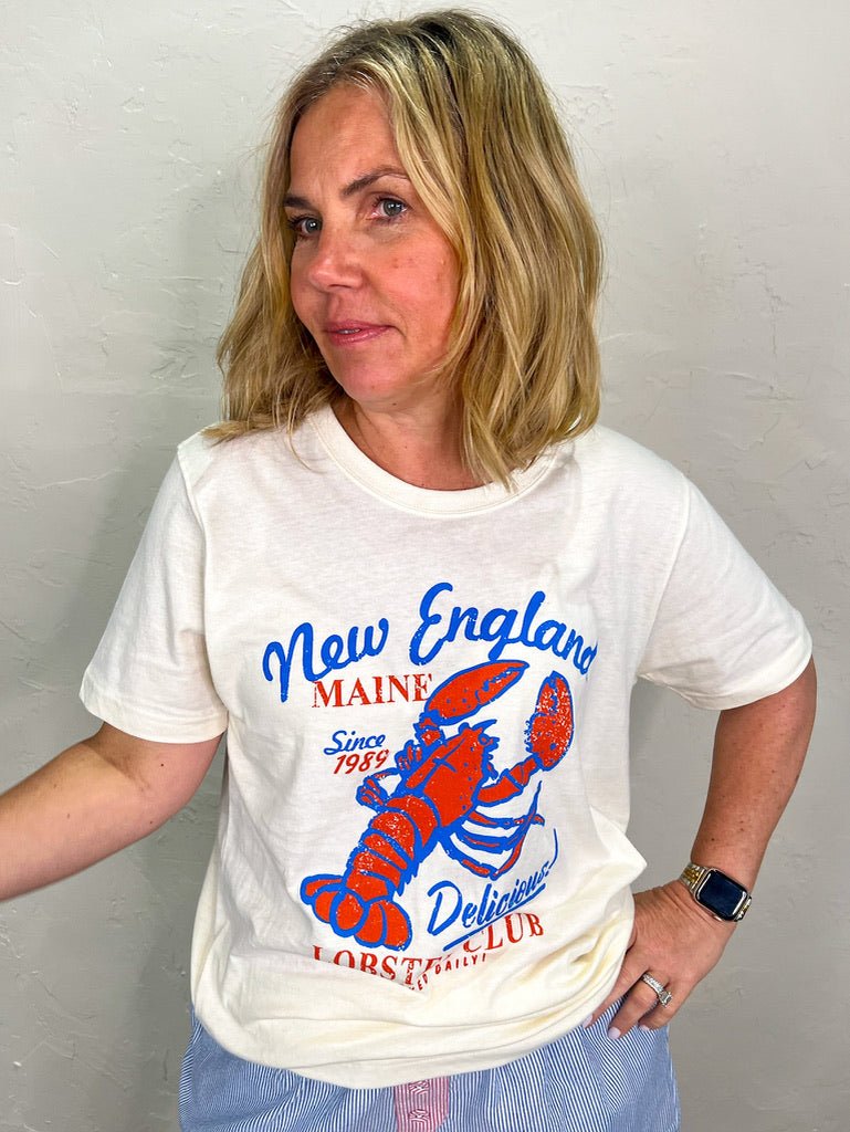 New England Lobster Club Tee - Revel Boutique