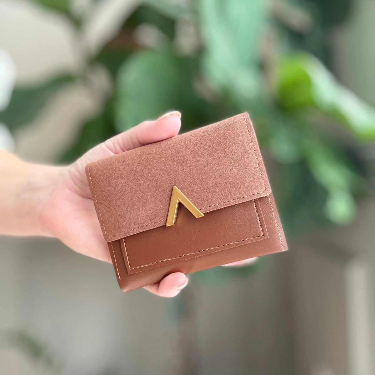 Next Step Trifold Wallet - Brown - Revel Boutique