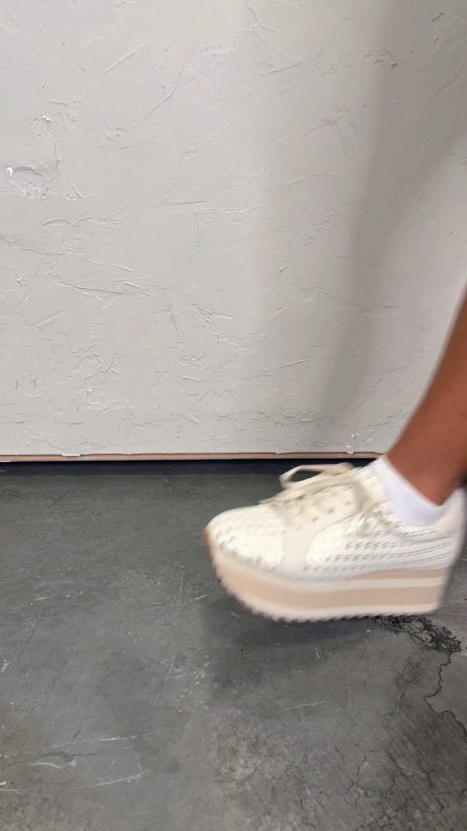 Paloma Woven Sneaker - Cream - Revel Boutique