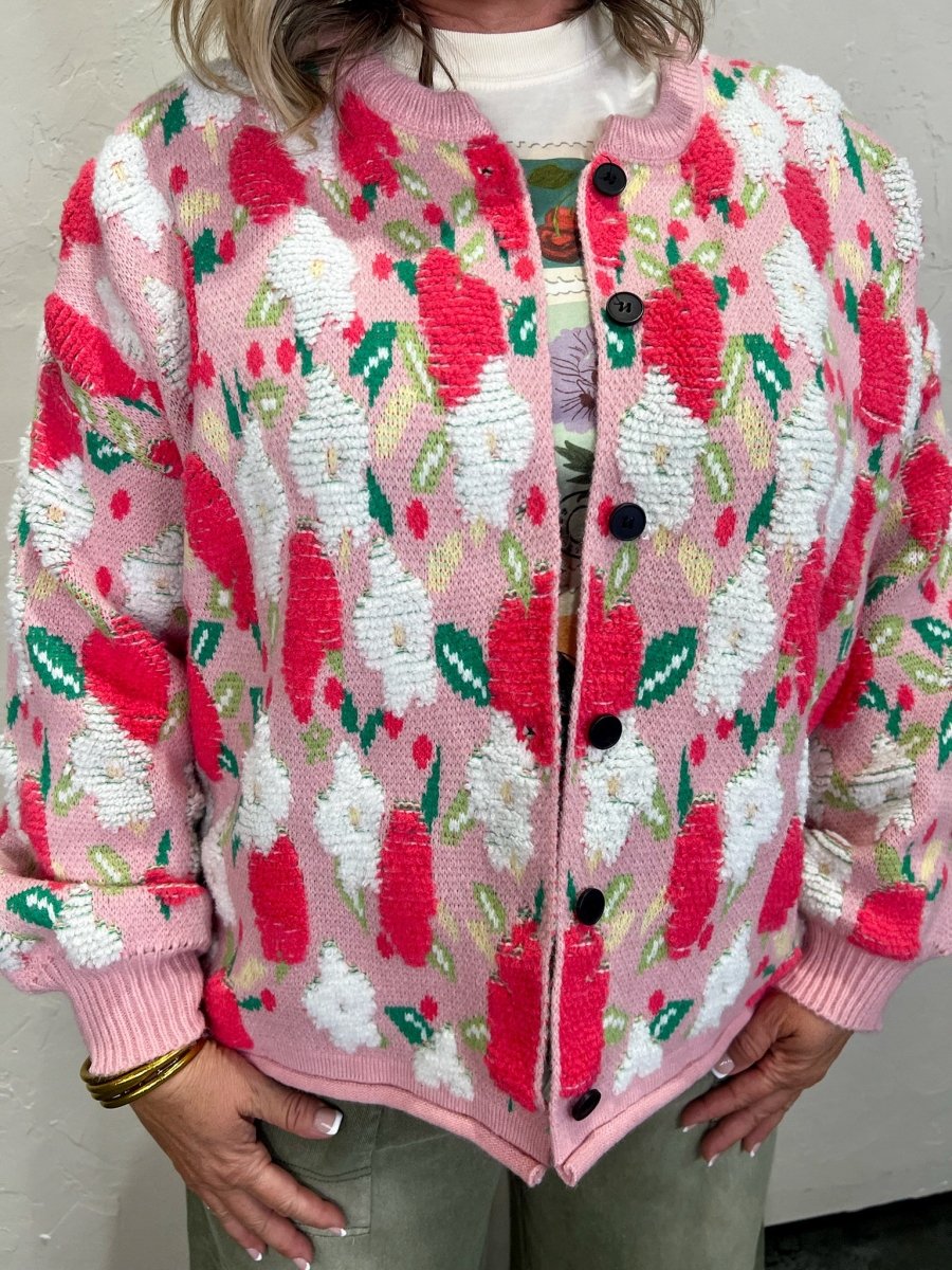 Peony One Size Cardigan - Revel Boutique