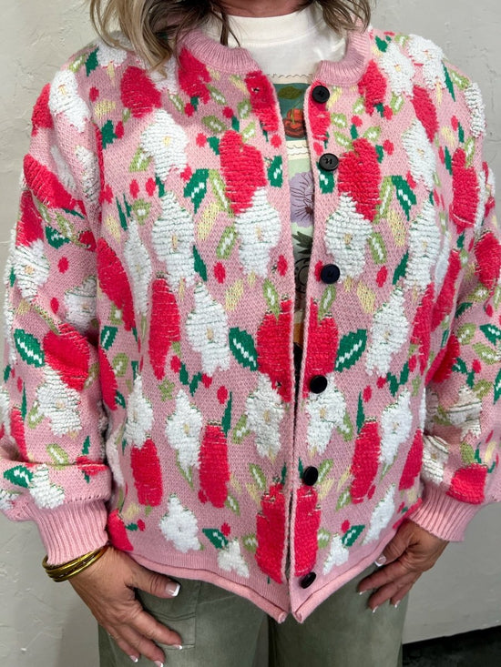 Peony One Size Cardigan - Revel Boutique