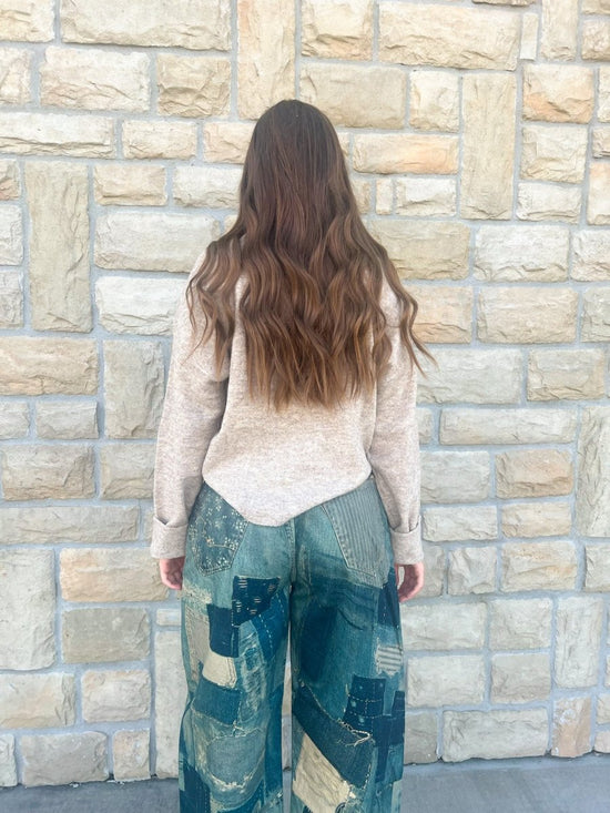 Piper Henley Pullover - Mocha - Revel Boutique