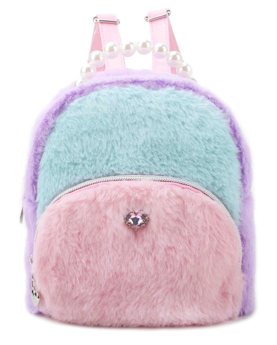 Plush Colorblock Micro Mini Backpack - Revel Boutique