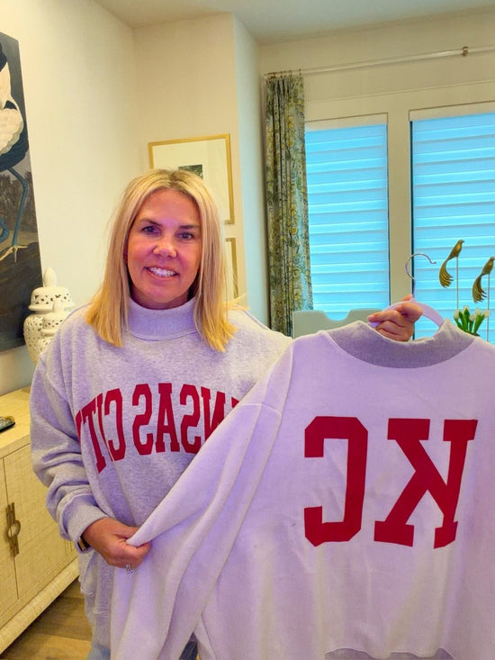 PREORDER KC/Kansas City Reversible Mockneck - Revel Boutique