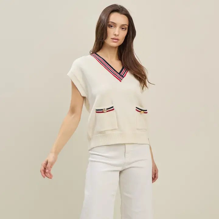 Prep School Sweater Vest - Revel Boutique