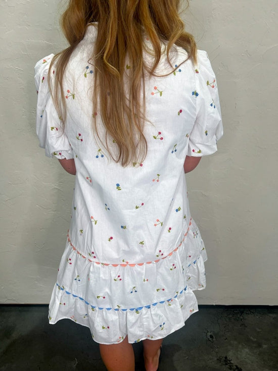 Pretty Please Embroidered Mini - Revel Boutique