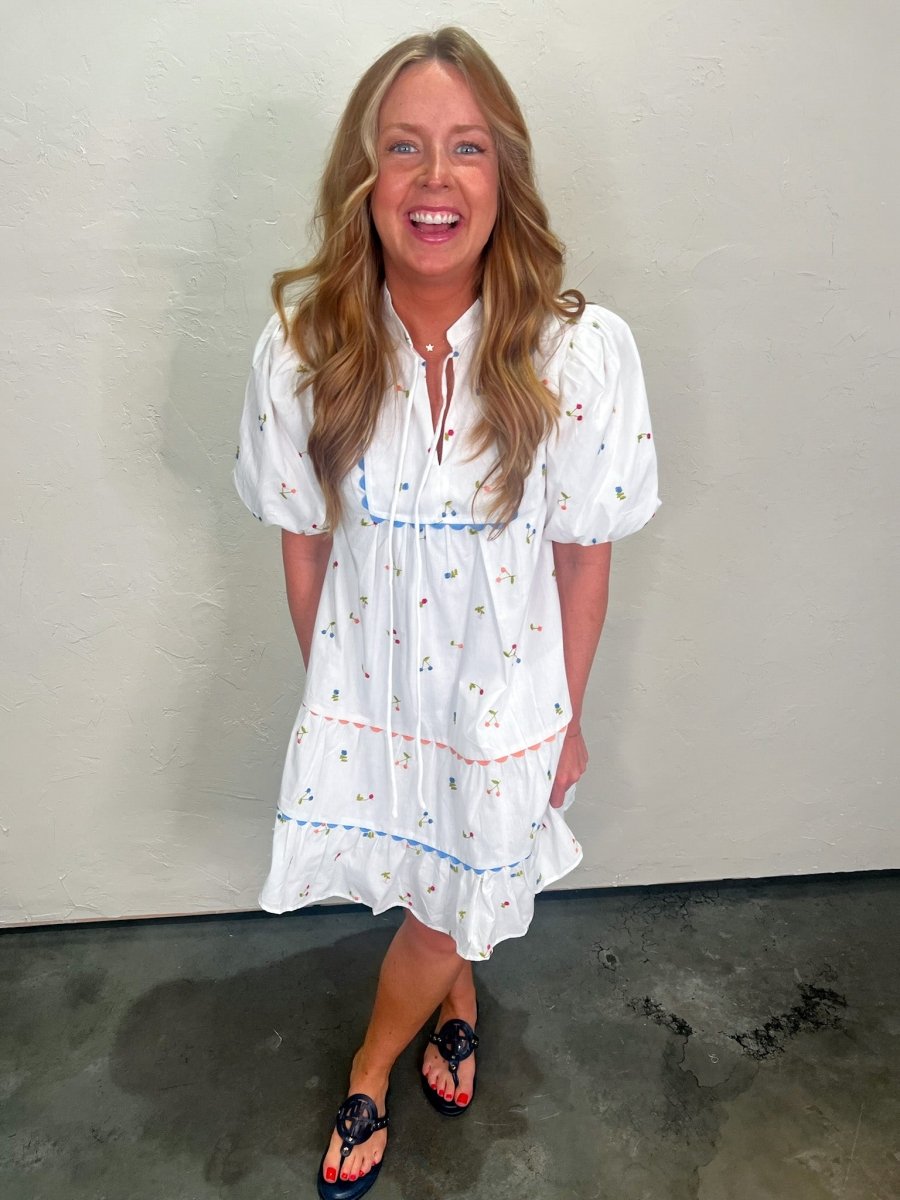 Pretty Please Embroidered Mini - Revel Boutique