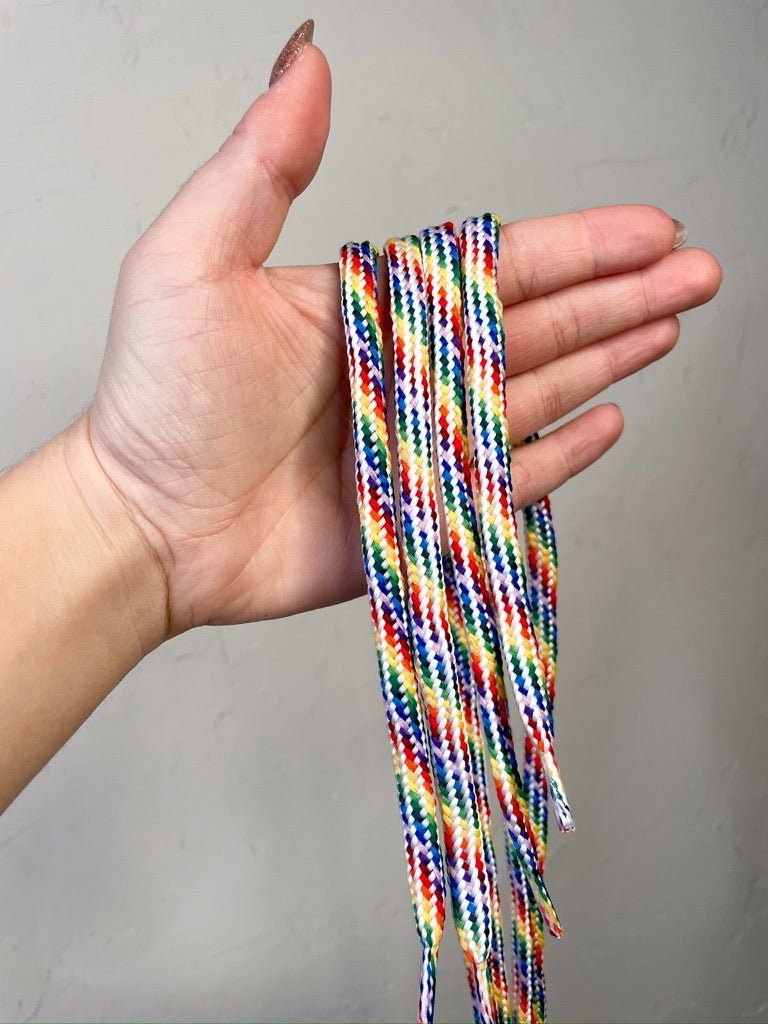Rainbow Shoelaces - Revel Boutique