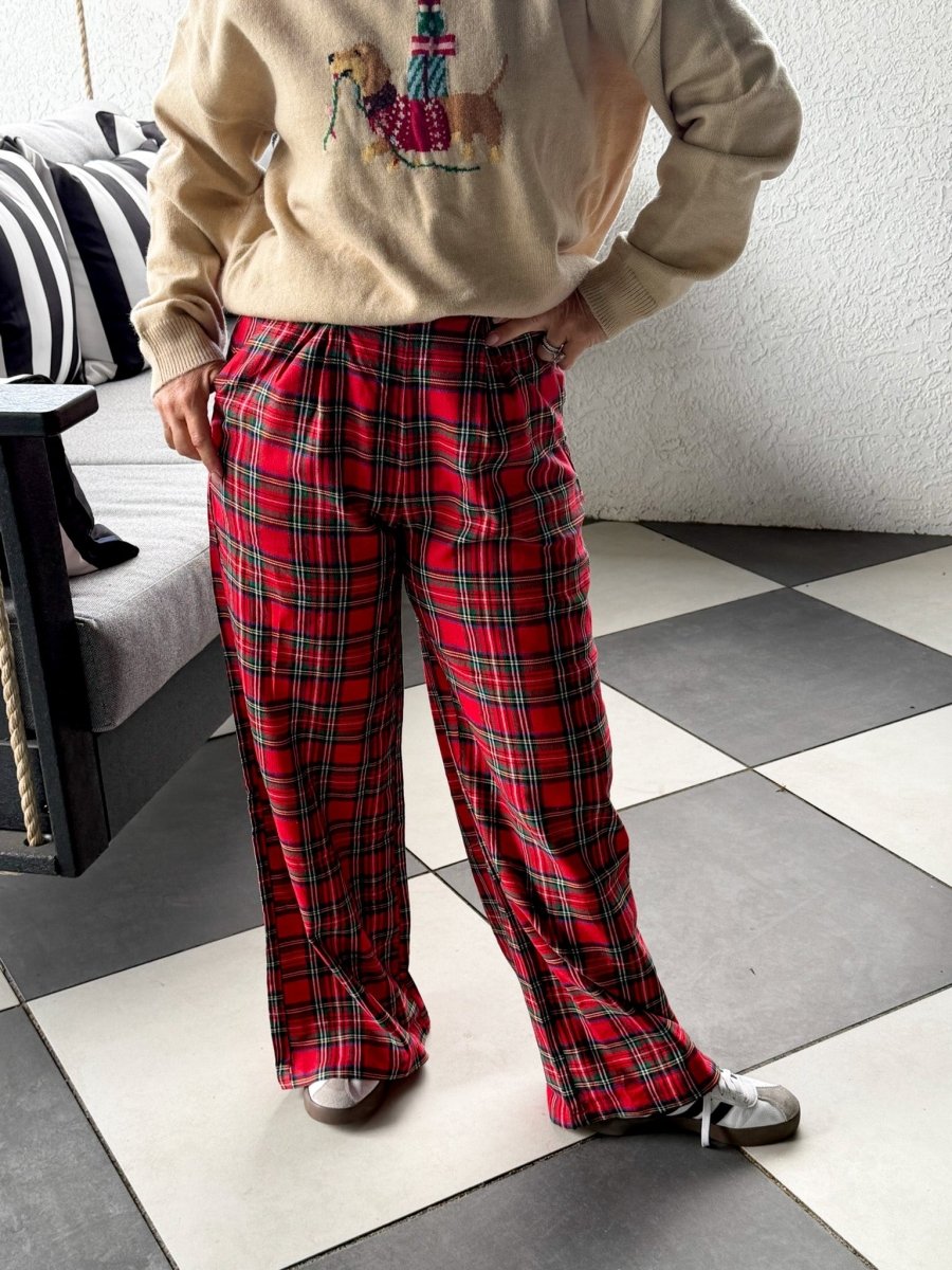 Ralph Plaid Christmas Pants - Revel Boutique