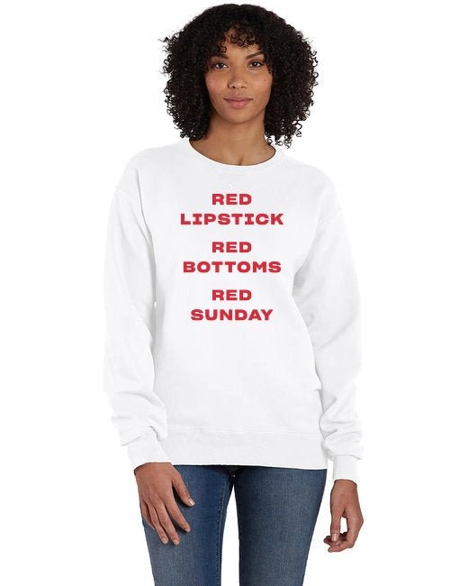 Red Everything Sweatshirt - Revel Boutique