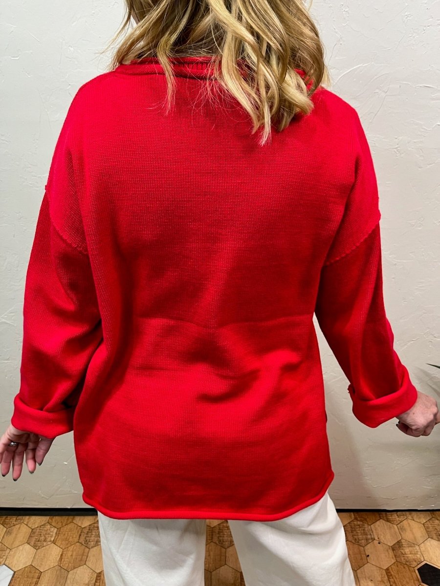 Red Friday Sweater - Revel Boutique