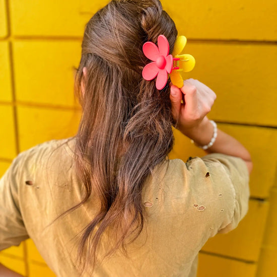 Red Kingdom Flower Clip - Revel Boutique