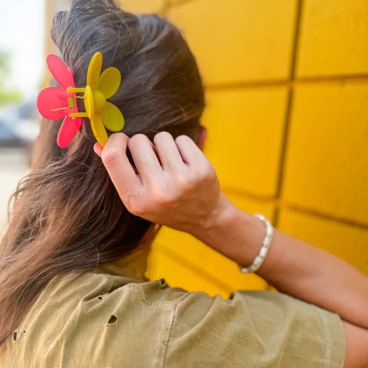 Red Kingdom Flower Clip - Revel Boutique