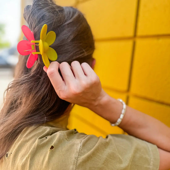 Red Kingdom Flower Clip - Revel Boutique