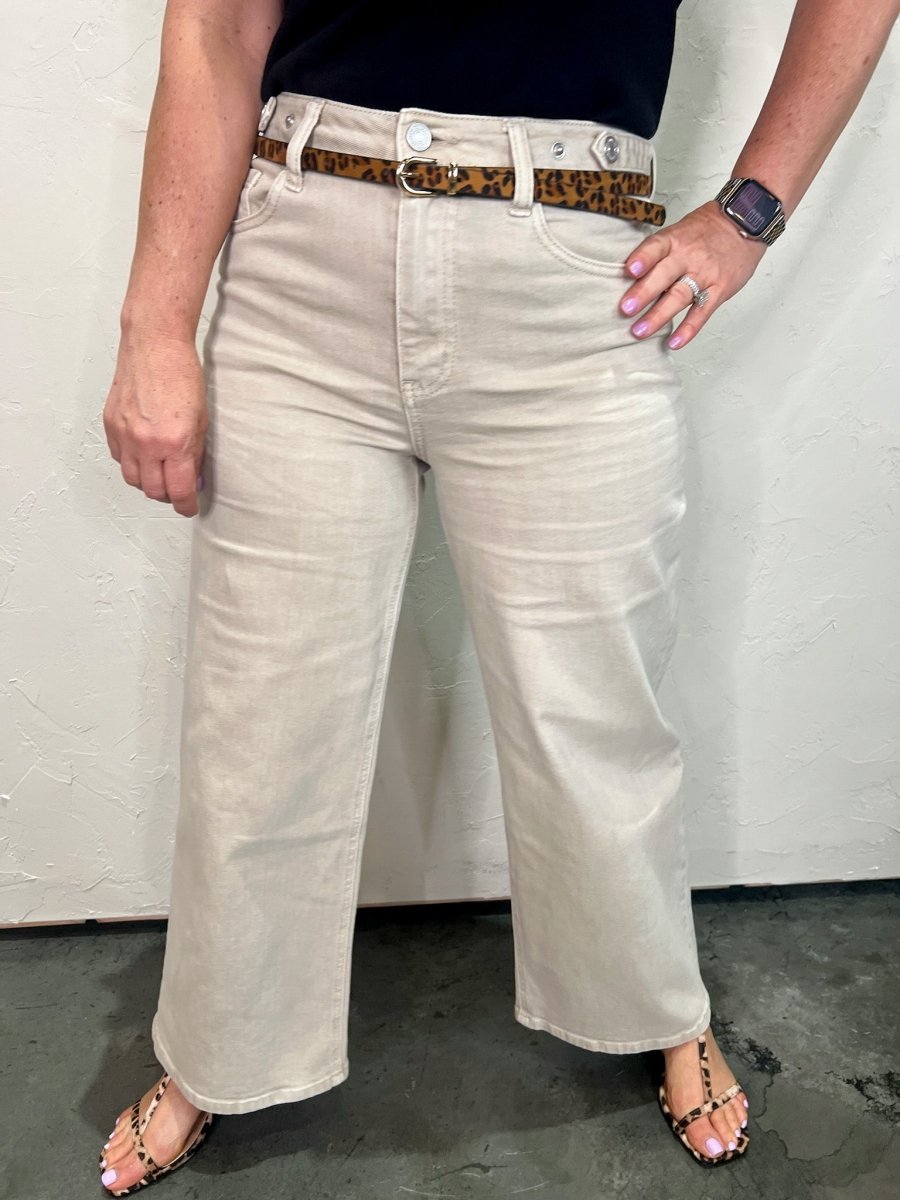 Sandy Days Wide Leg Crop Jeans - Revel Boutique