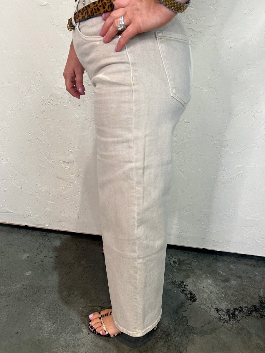 Sandy Days Wide Leg Crop Jeans - Revel Boutique
