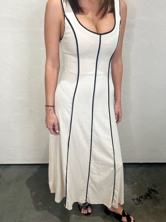 Santal Linen Flare Midi - Revel Boutique