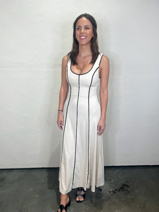 Santal Linen Flare Midi - Revel Boutique