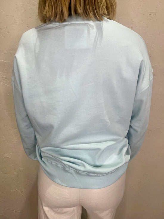 Load image into Gallery viewer, Santorini Embroidered Sweatshirt - Revel Boutique
