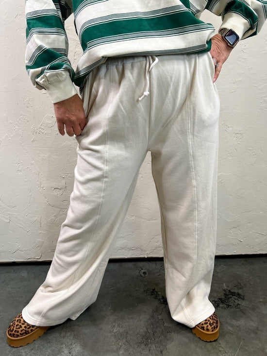 Saturday Drawstring Sweat - Alpaca - Revel Boutique