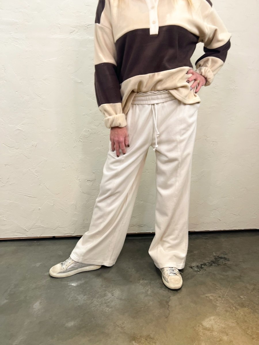 Saturday Drawstring Sweat - Alpaca - Revel Boutique