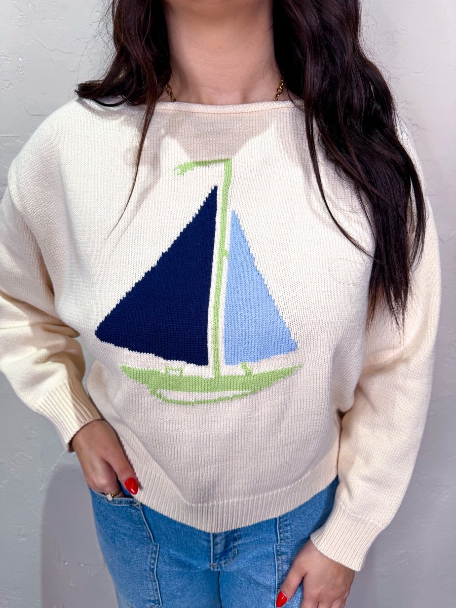 Set Sail Sweater - Ivory - Revel Boutique
