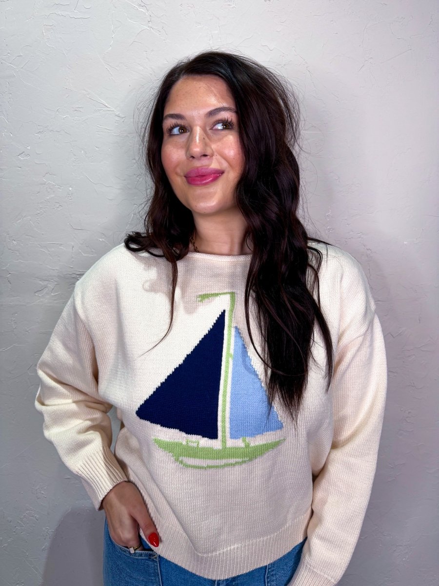Set Sail Sweater - Ivory - Revel Boutique