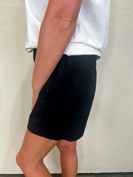 Shay High - Waisted Shorts - Black - Revel Boutique