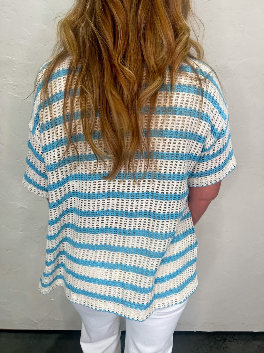 Shoreside Button Up Top - Revel Boutique
