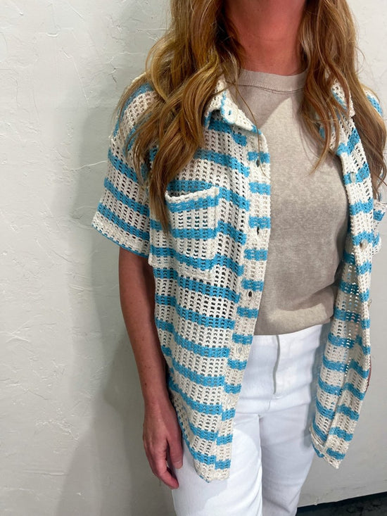 Shoreside Button Up Top - Revel Boutique