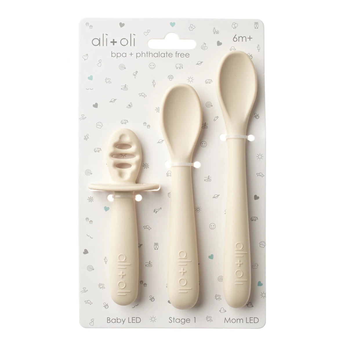 Silicone Spoon Set - Coconut Milk - Revel Boutique