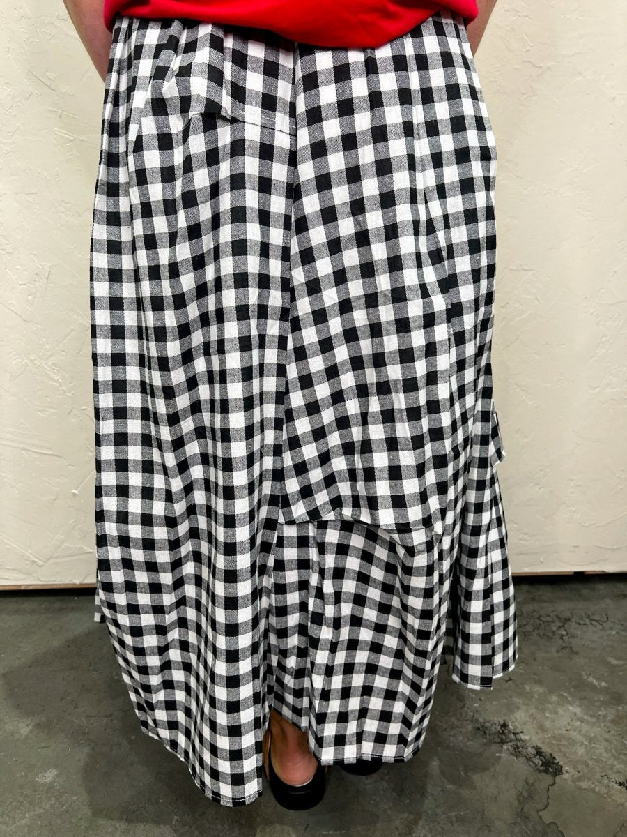 Slipped Away Check Skirt - Revel Boutique