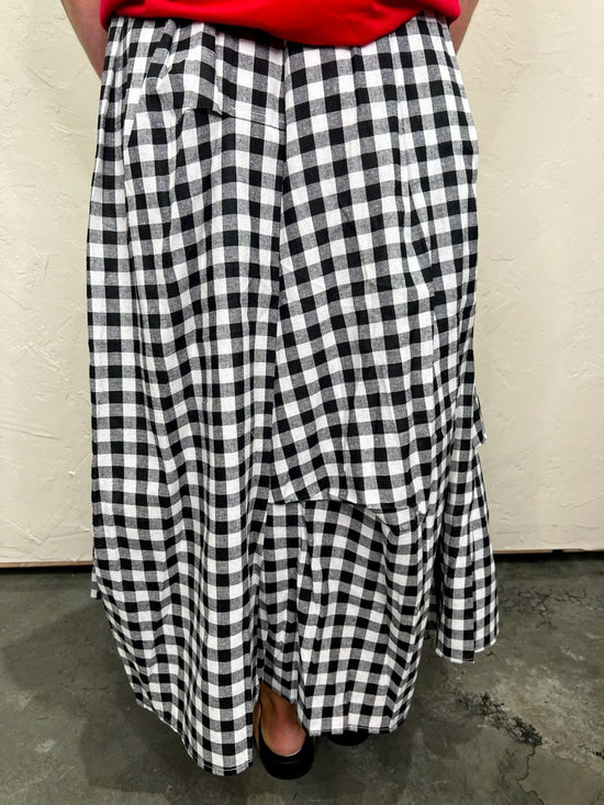 Slipped Away Check Skirt - Revel Boutique
