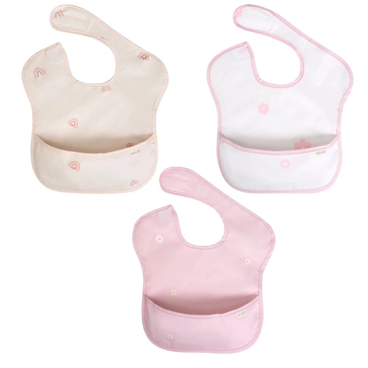 Smock Bib Set - Pinks - Revel Boutique