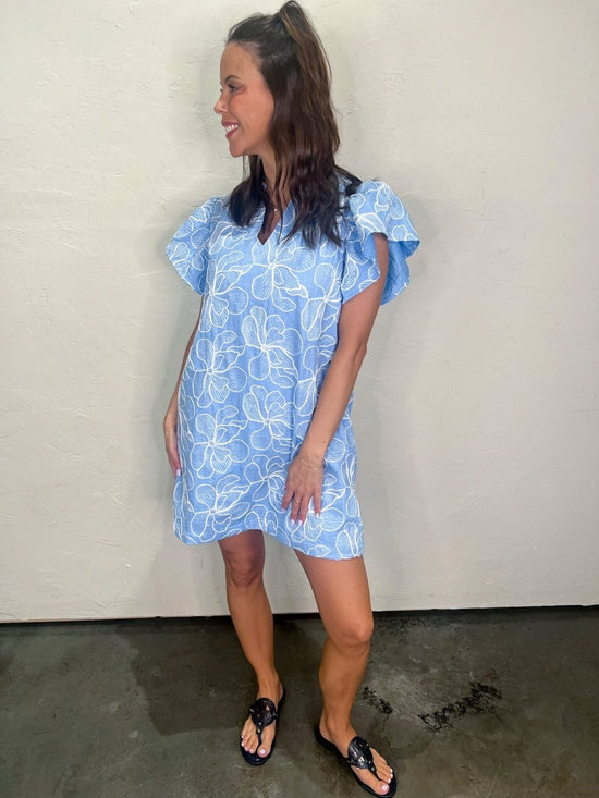 Something Blue Mini Dress - Revel Boutique