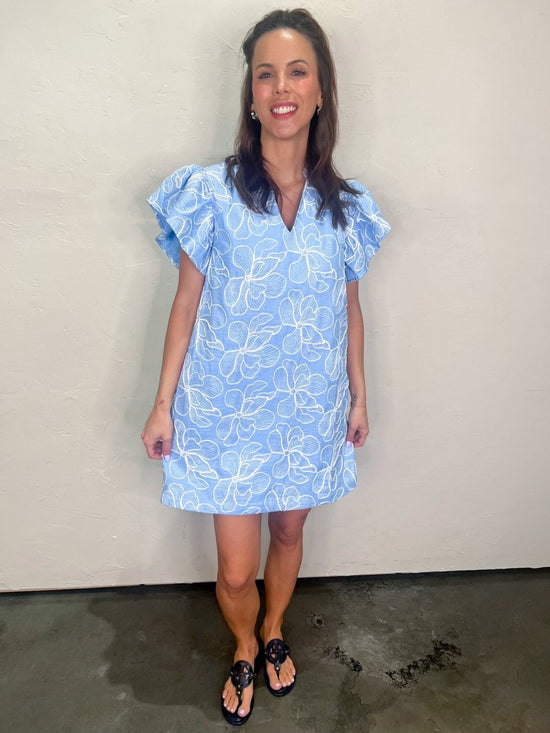 Something Blue Mini Dress - Revel Boutique
