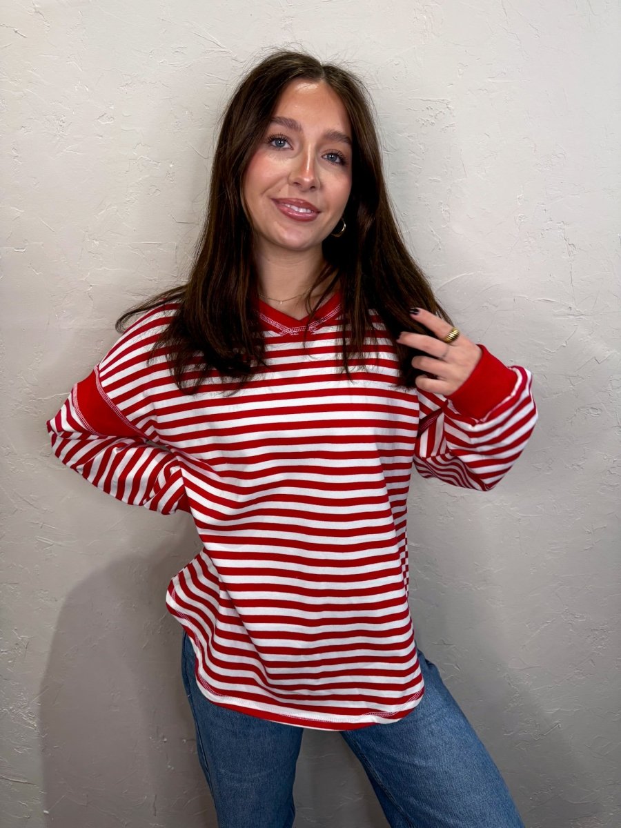 Songbird Stripe Top - Revel Boutique