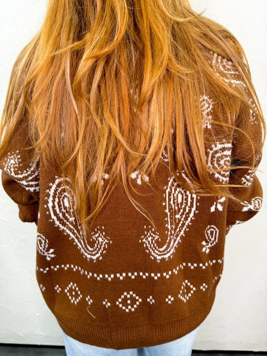 Southwest Paisley Cardigan - Revel Boutique