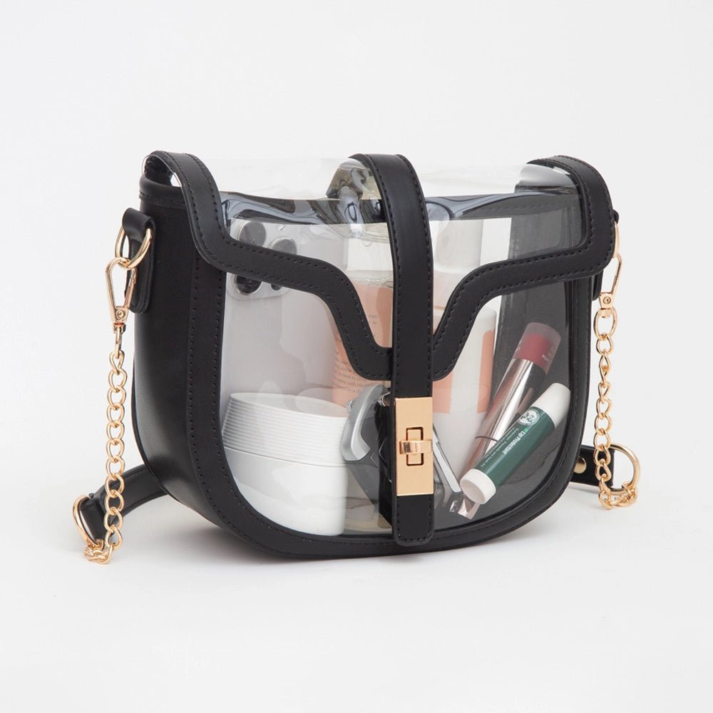 Stadium Saddle Bag-Black - Revel Boutique