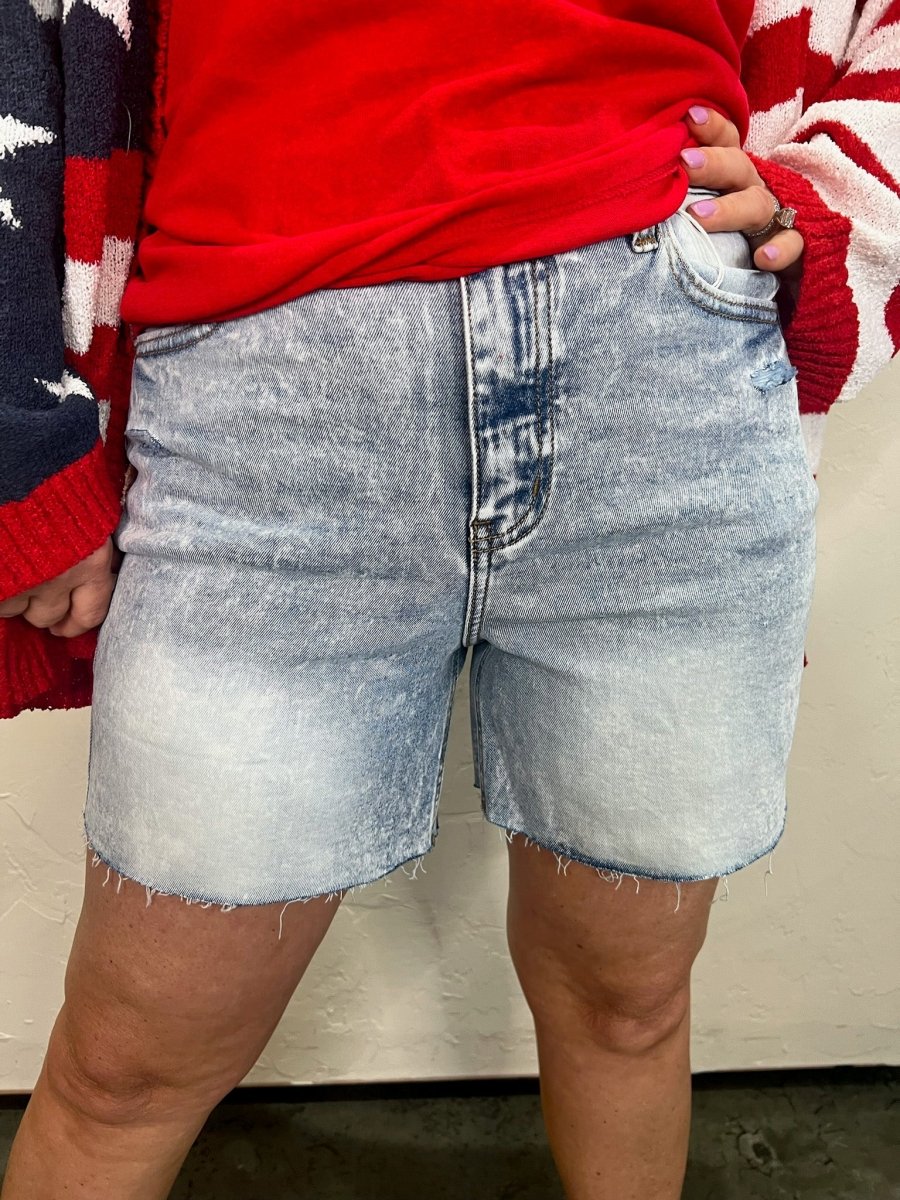 Staple Denim Short - Light Denim - Revel Boutique
