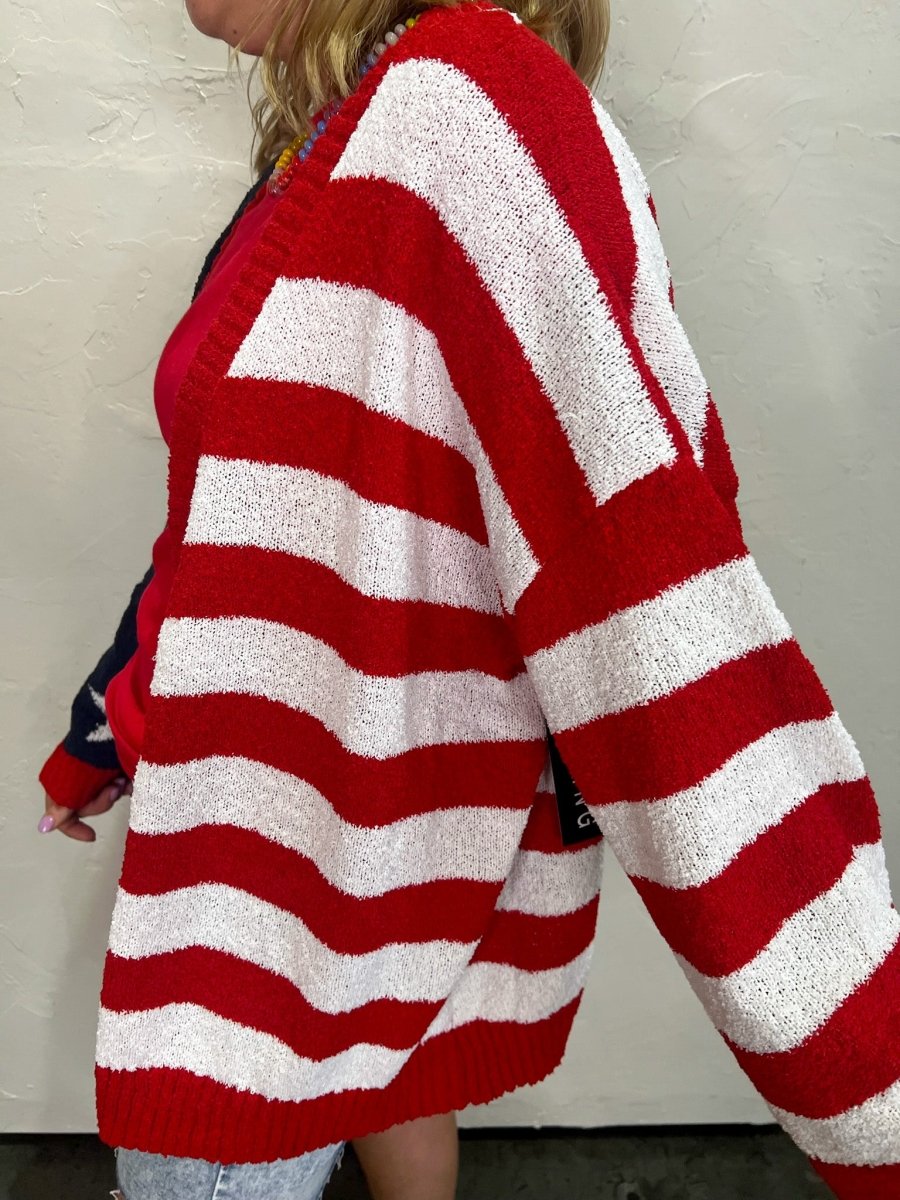 Stars & Stripes Cardigan - Revel Boutique