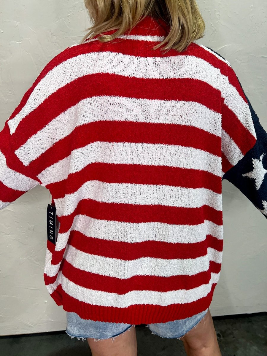 Stars & Stripes Cardigan - Revel Boutique