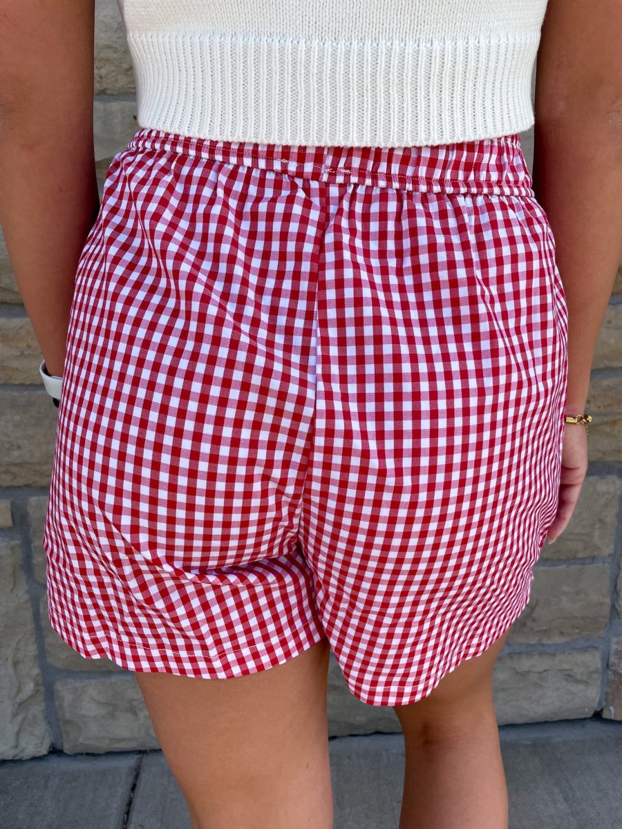 Steph Boxer Short - Red - Revel Boutique