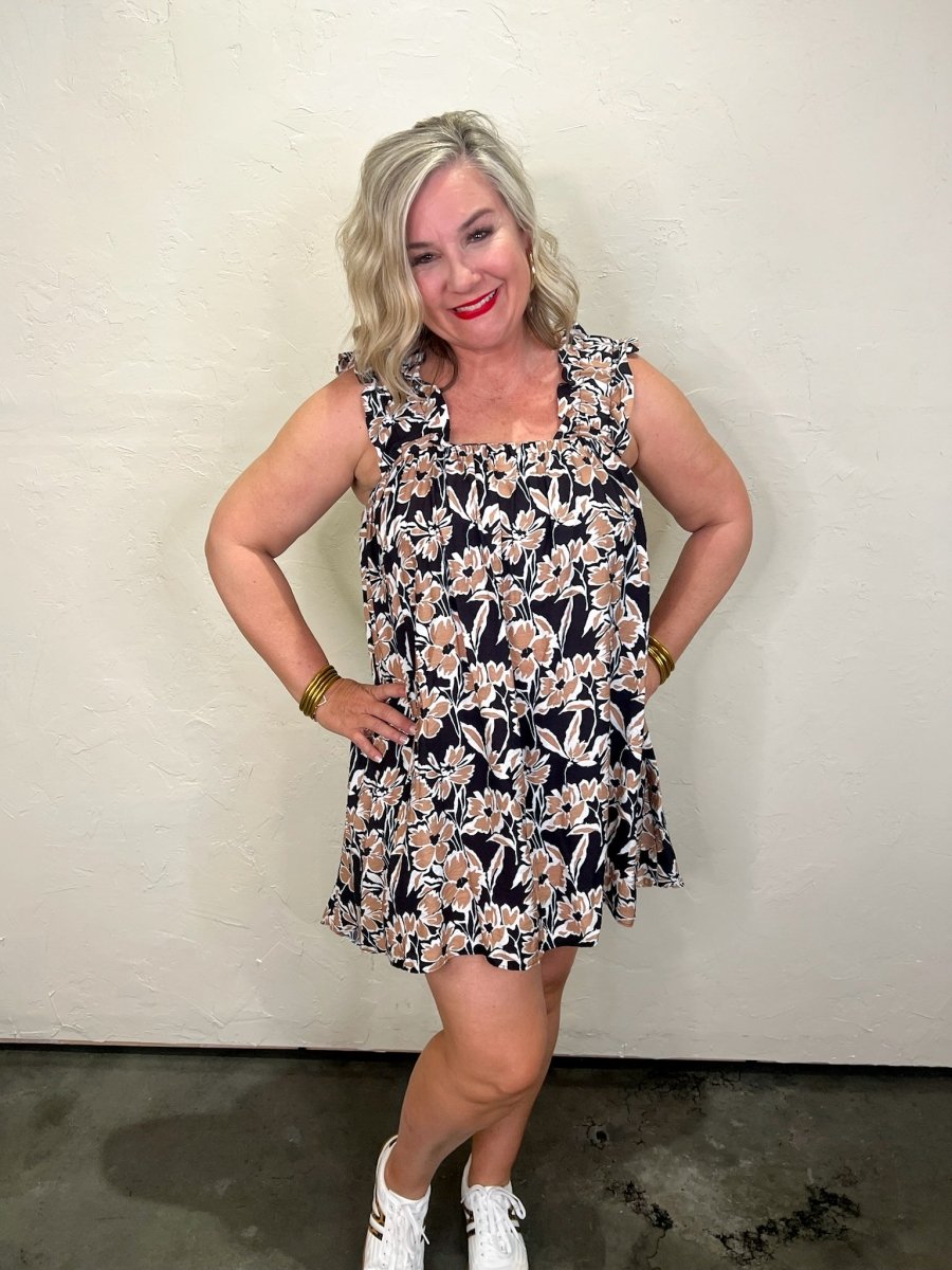 Stick Season Floral Dress - Revel Boutique
