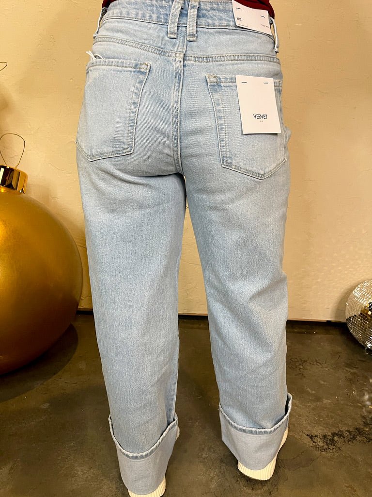 Streamline Big Cuff Jean - Revel Boutique