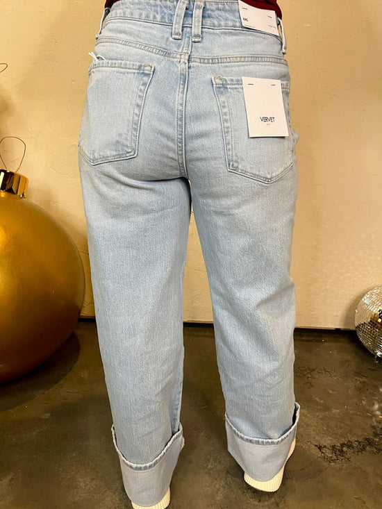 Streamline Big Cuff Jean - Revel Boutique