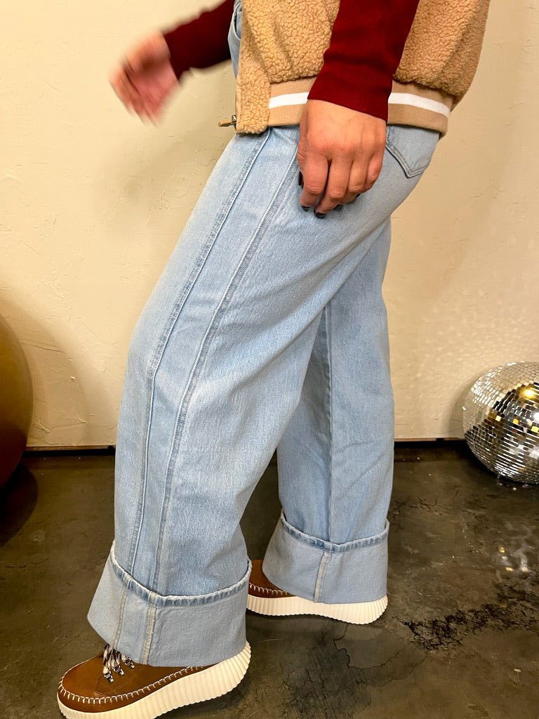 Streamline Big Cuff Jean - Revel Boutique