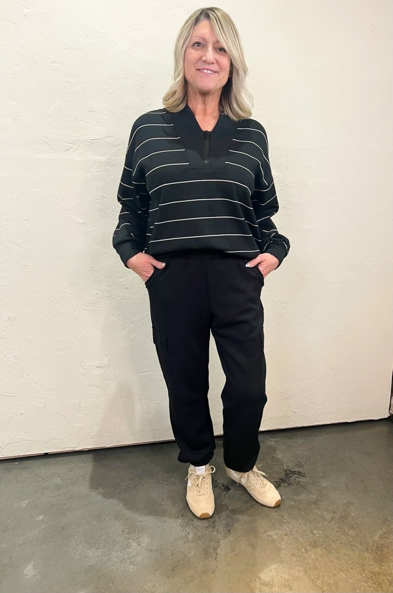 Studio Cargo Jogger - Black - Revel Boutique