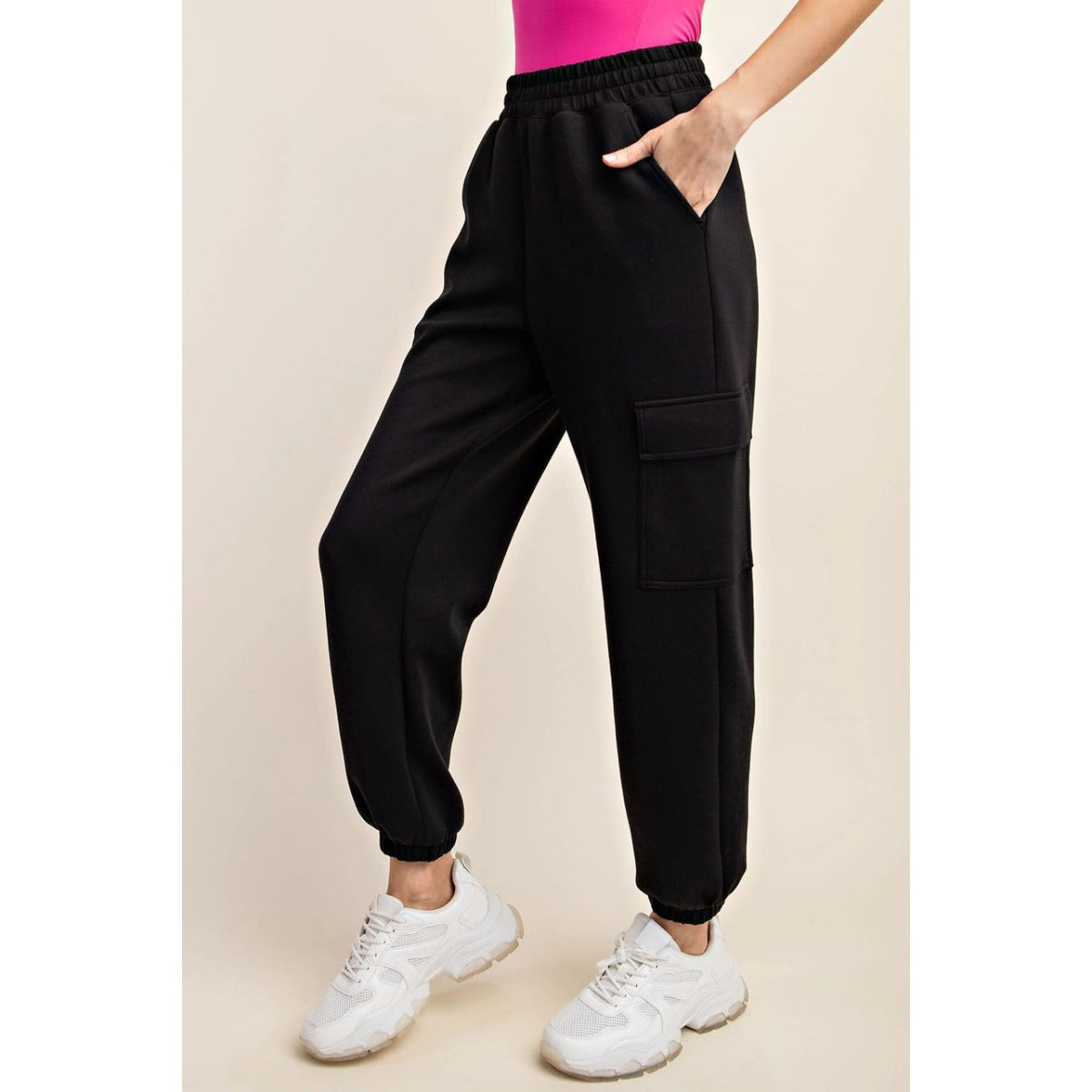 Studio Cargo Jogger - Black - Revel Boutique
