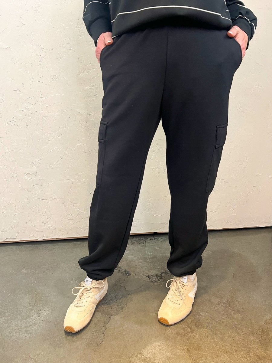 Studio Cargo Jogger - Black - Revel Boutique